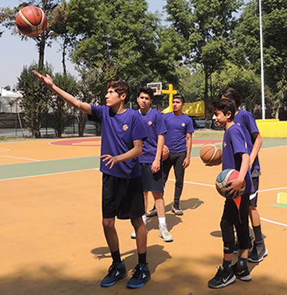 Jugadores de la Academia de Básquetbol Coyoacán