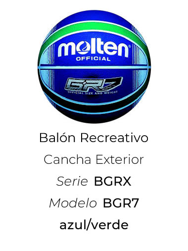 Balon de basquetbol Molten BGR7 azul